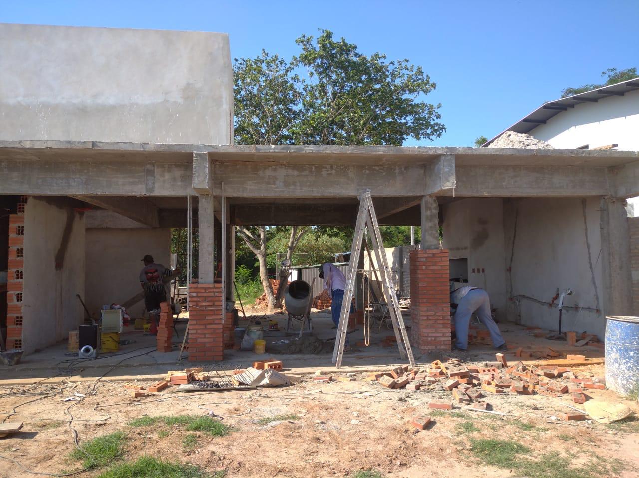 Casa del Pescador en obra, vista 1