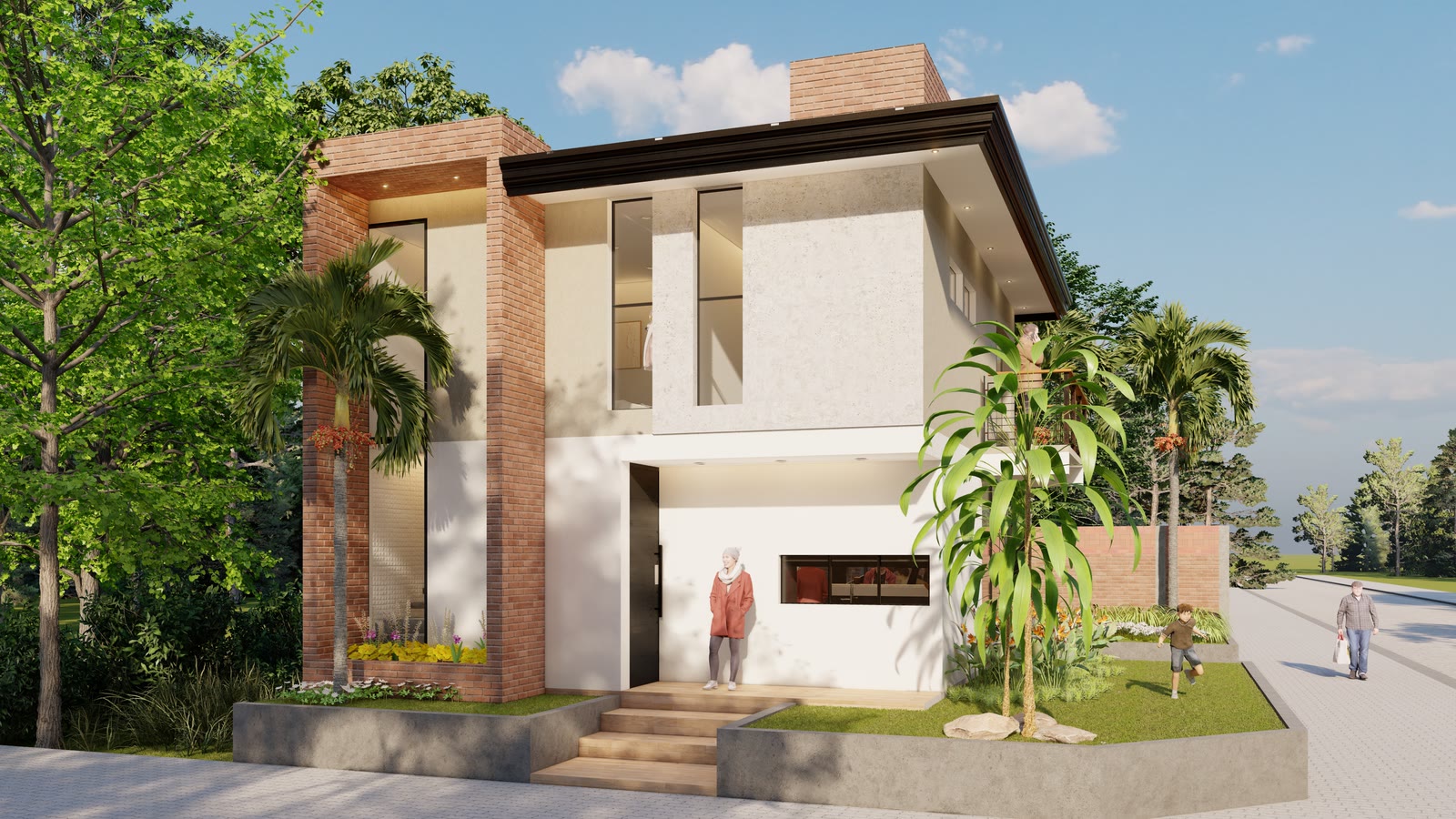 Render del proyecto Gemelas, vista 1